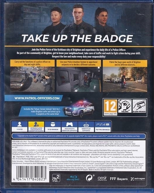 Police Simulator Patrol Officers - PS4 (B Grade) (Genbrug)